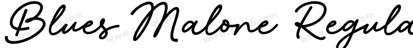 Blues Malone Regula字体转换